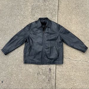 Vintage 90s Motorcycle Tanners Avenue Genuine Leather Jacket Coat